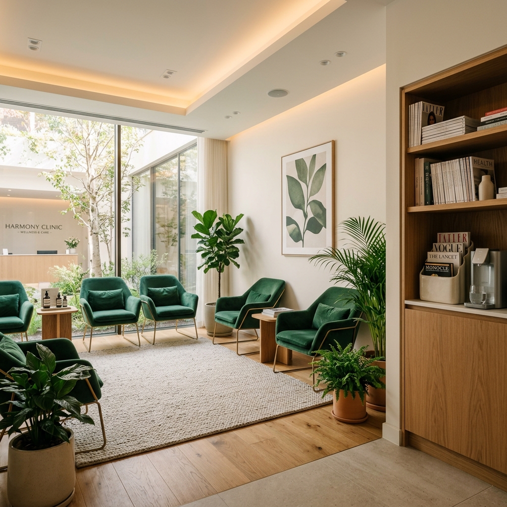 Comfortable waiting area at Ali Family Clinic Islamabad